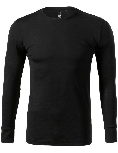 Tričko pánske Merino Rise LS 159 čierna