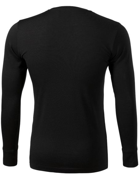 Tričko pánske Merino Rise LS 159 čierna