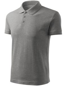 Polokošeľa pánska Pique Polo Free F03 tmavosivý melír