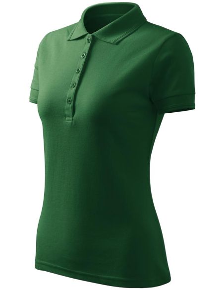 Polokošeľa dámska Pique Polo Free F10 fľaškovozelená