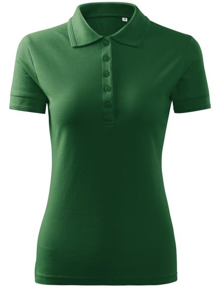 Polokošeľa dámska Pique Polo Free F10 fľaškovozelená
