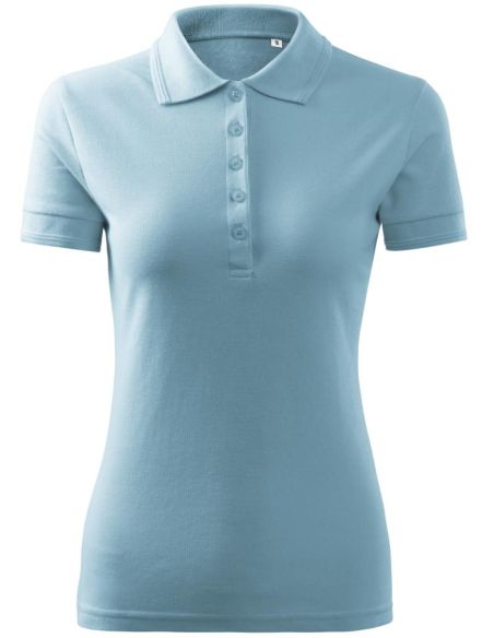 Polokošeľa dámska Pique Polo Free F10 nebeská modrá