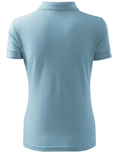 Polokošeľa dámska Pique Polo Free F10 nebeská modrá