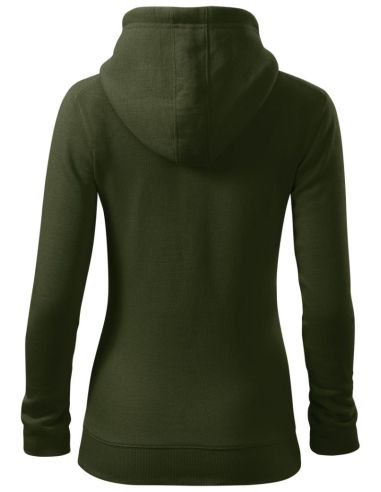 Mikina dámska Trendy Zipper 411 military