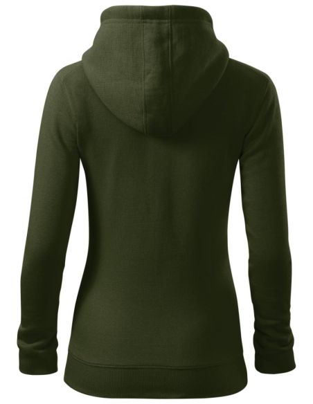 Mikina dámska Trendy Zipper 411 military