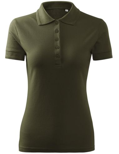 Polokošeľa dámska Pique Polo Free F10 military