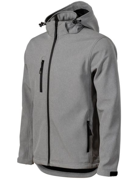 Softshellová bunda pánska Performance 522 tmavosivý melír