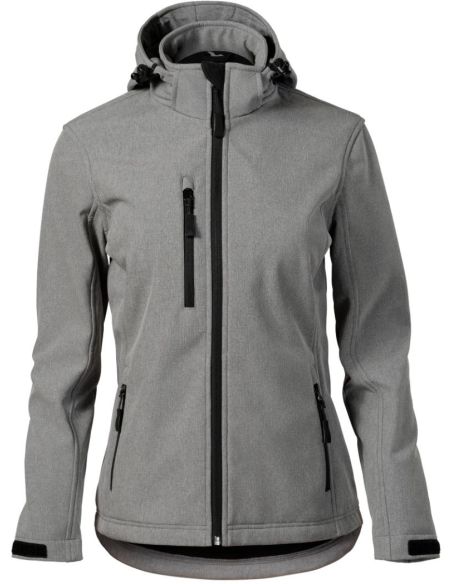 Softshellová bunda dámska Performance 521 tmavosivý melír