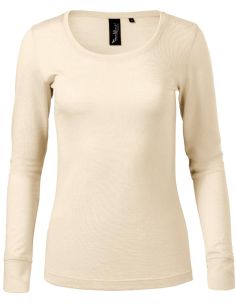 Tričko dámske Merino Rise LS 160 mandľová 2