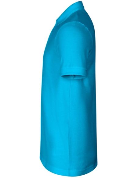 Polokošeľa pánska Pique Polo Free F03 tyrkysová