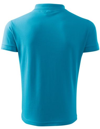 Polokošeľa pánska Pique Polo Free F03 tyrkysová