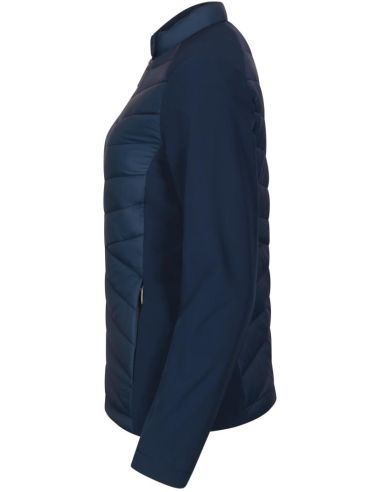 Hybridná bunda dámska Cross 556 tmavomodrá