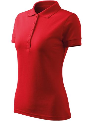 Polokošeľa dámska Pique Polo Free F10 červená