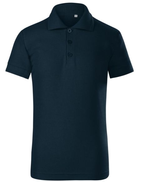 Polokošeľa detská Pique Polo Free F22 tmavomodrá