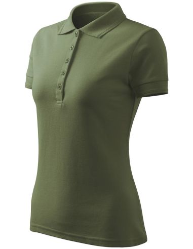 Polokošeľa dámska Pique Polo Free F10 khaki