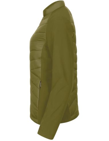 Hybridná bunda dámska Cross 556 avokádová zelená