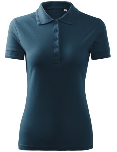 Polokošeľa dámska Pique Polo Free F10 tmavomodrá
