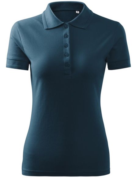 Polokošeľa dámska Pique Polo Free F10 tmavomodrá