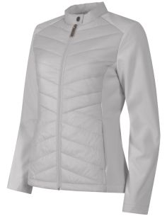 Hybridná bunda dámska Cross 556 strieborno sivá