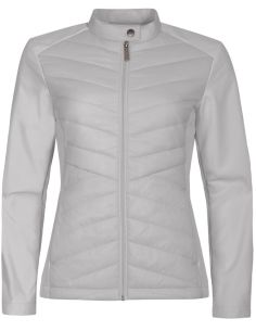 Hybridná bunda dámska Cross 556 strieborno sivá 2