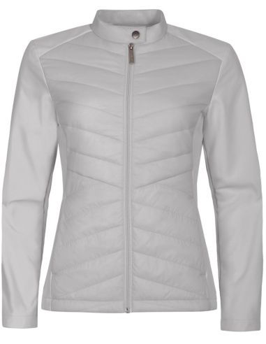 Hybridná bunda dámska Cross 556 strieborno sivá