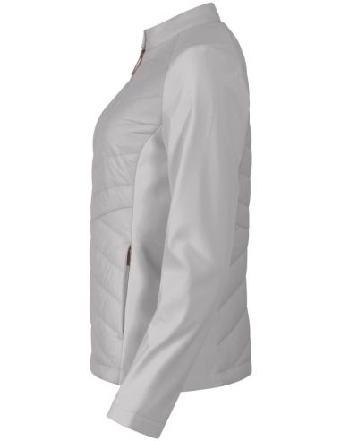 Hybridná bunda dámska Cross 556 strieborno sivá