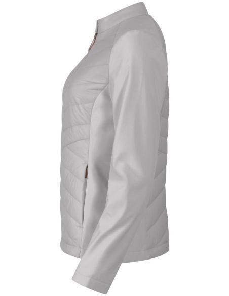Hybridná bunda dámska Cross 556 strieborno sivá