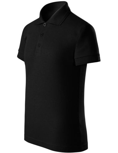 Polokošeľa detská Pique Polo Free F22 čierna