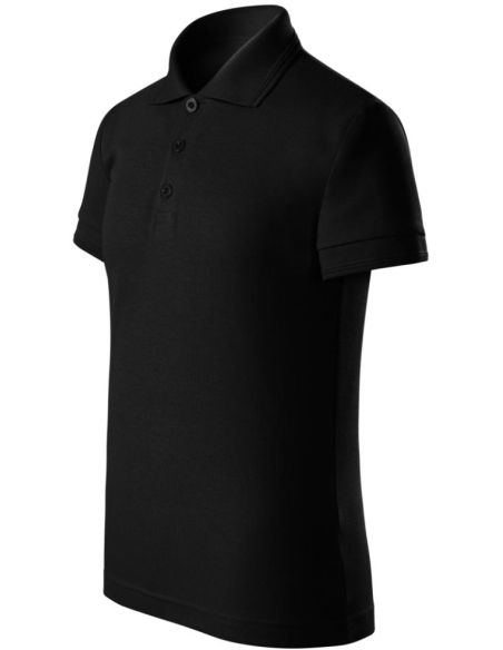 Polokošeľa detská Pique Polo Free F22 čierna