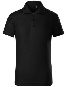 Polokošeľa detská Pique Polo Free F22 čierna 2