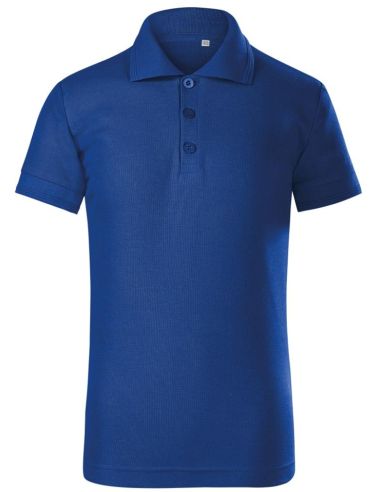Polokošeľa detská Pique Polo Free F22 kráľovská modrá