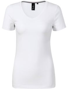 Tričko dámske Action V-neck 701 biela 2