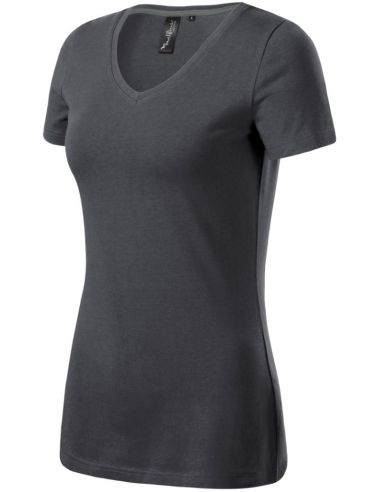 Tričko dámske Action V-neck 701 light anthracite