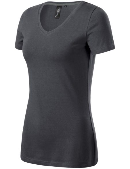 Tričko dámske Action V-neck 701 light anthracite