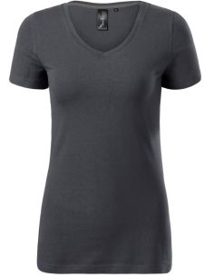 Tričko dámske Action V-neck 701 light anthracite 2