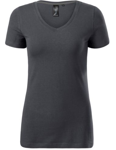 Tričko dámske Action V-neck 701 light anthracite