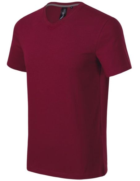 Tričko pánske Action V-neck 700 garnet