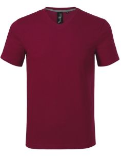 Tričko pánske Action V-neck 700 garnet 2