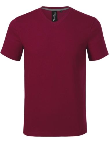 Tričko pánske Action V-neck 700 garnet