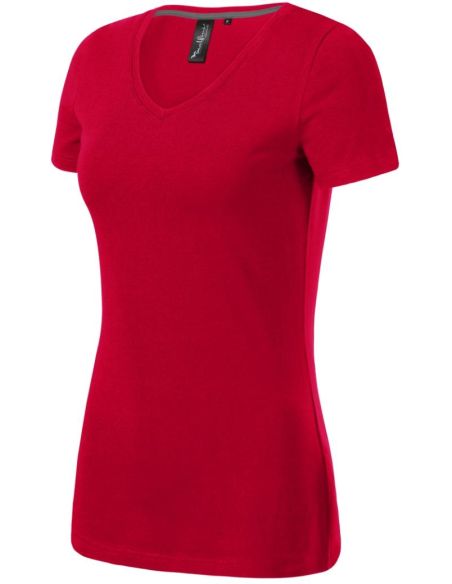 Tričko dámske Action V-neck 701 formula red