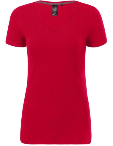 Tričko dámske Action V-neck 701 formula red