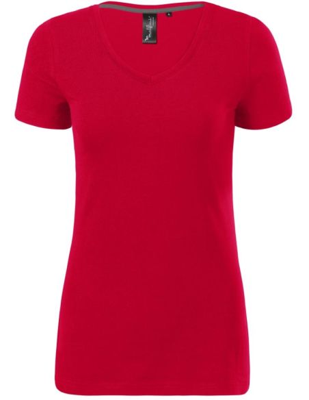 Tričko dámske Action V-neck 701 formula red