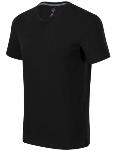 Tričko pánske Action V-neck 700 čierna