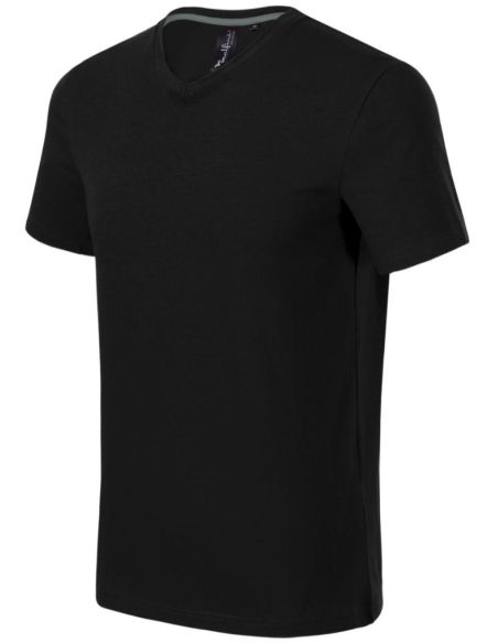Tričko pánske Action V-neck 700 čierna