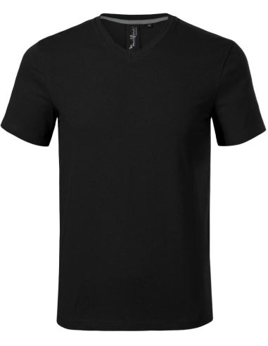 Tričko pánske Action V-neck 700 čierna