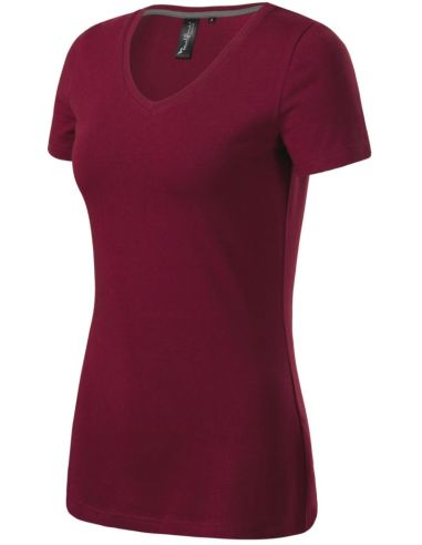 Tričko dámske Action V-neck 701 garnet