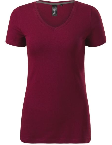 Tričko dámske Action V-neck 701 garnet
