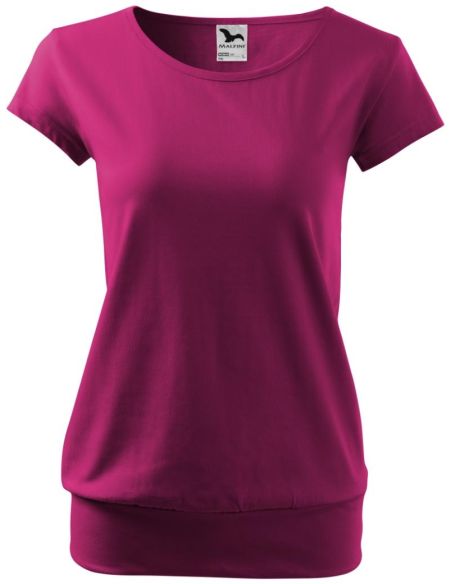 Tričko dámske City 120 fuchsia red