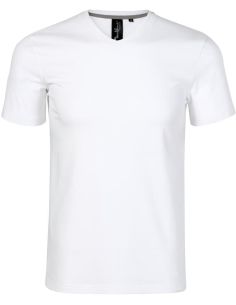 Tričko pánske Action V-neck 700 biela 2