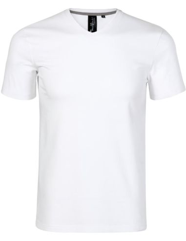 Tričko pánske Action V-neck 700 biela